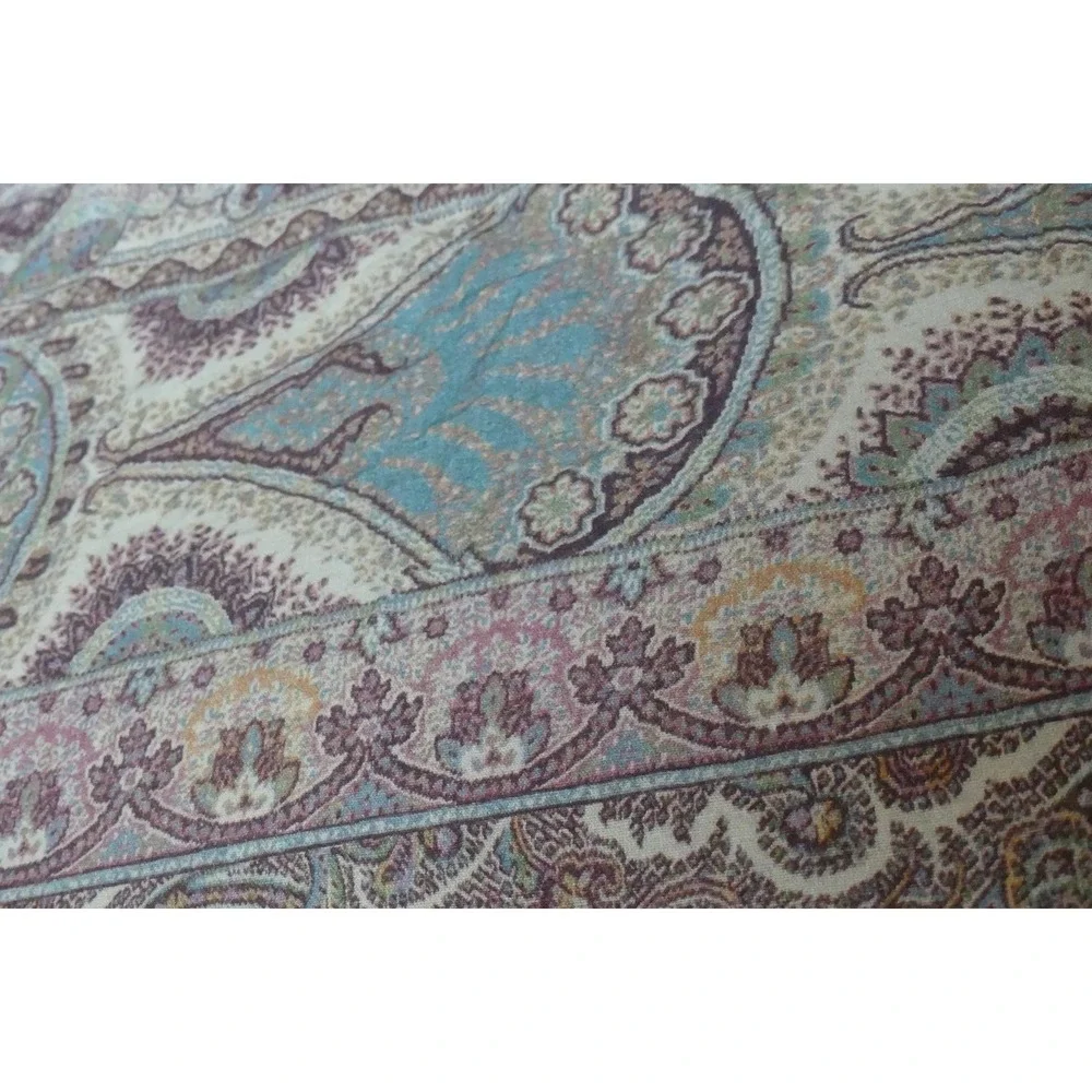 Pottery Barn Paisley Floral Duvet Cover Burgundy Traditional Bohemian Full/Queen